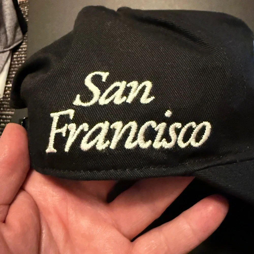 Nike San Francisco 49ers Hat Adult M/L Black New NFL Club Cap Strapback 47 Brand